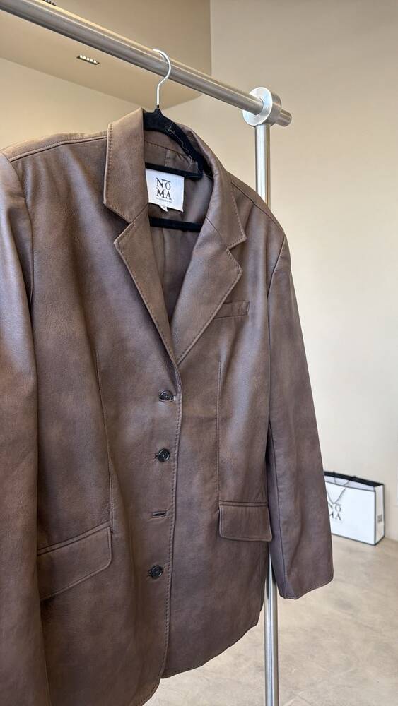 Stitch Leather Jacket