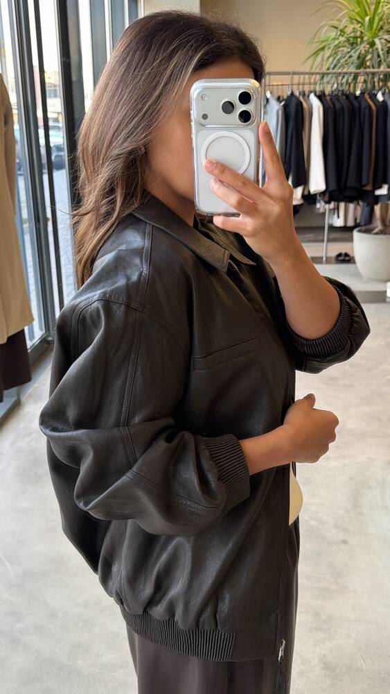 Urban Bomber Leather Jacket
