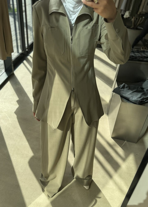 Front Slit-zip Set