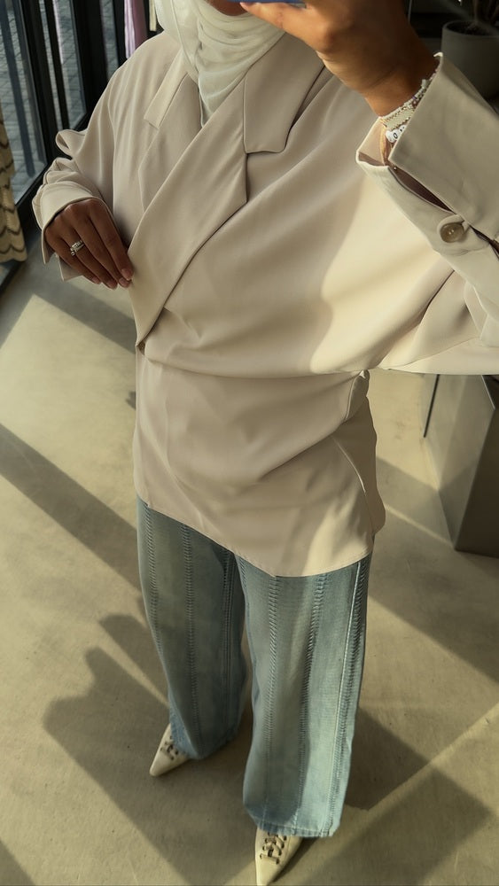 Batwing Sleeves Blazer