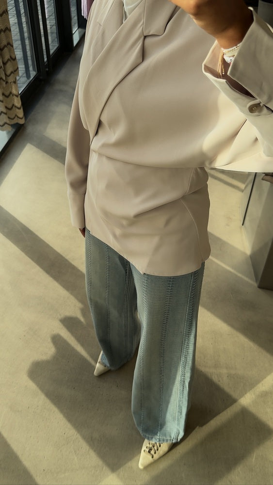 Batwing Sleeves Blazer