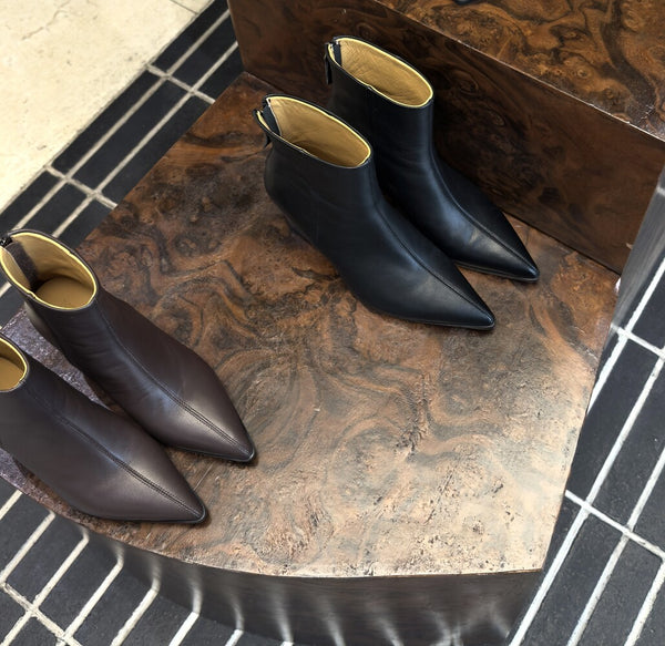 Low Leather Boots