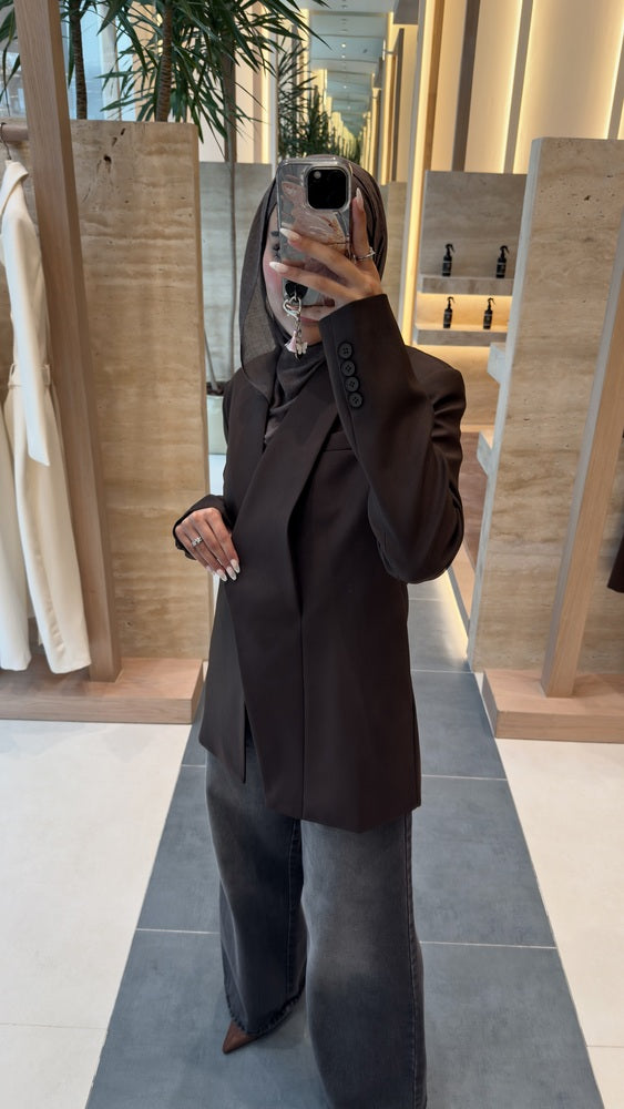 Irregular Open Blazer