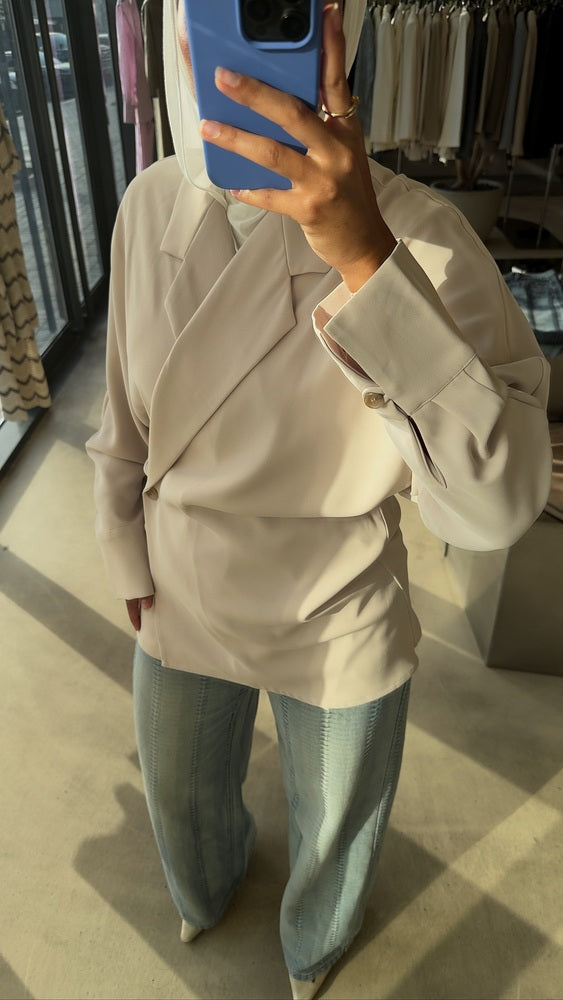 Batwing Sleeves Blazer