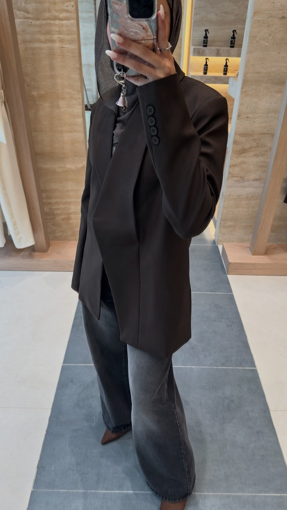 Irregular Open Blazer