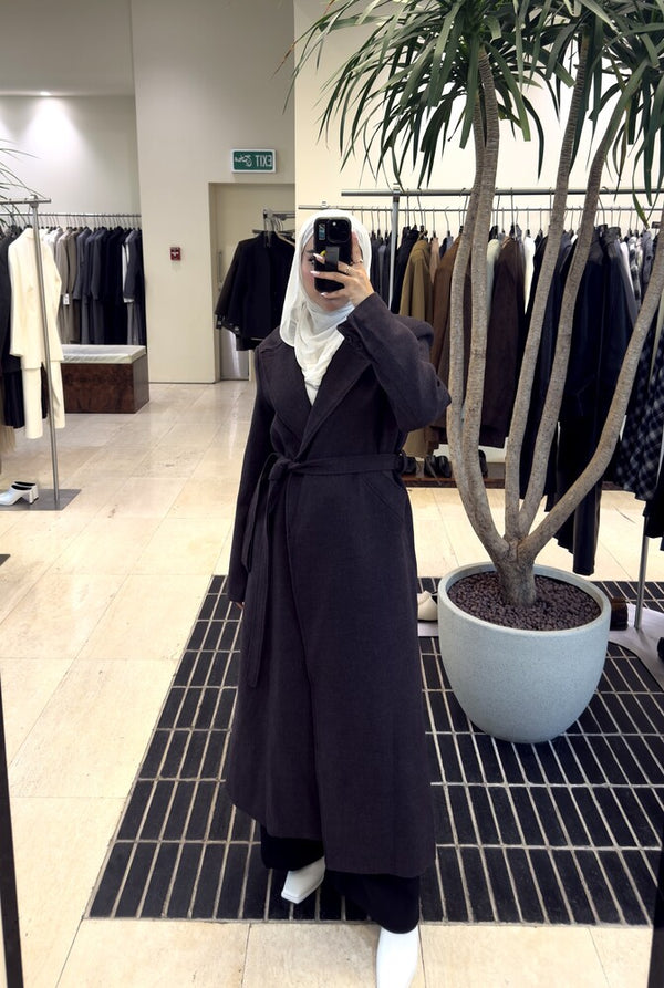 Wide Notched Lapel Coat Pants Set