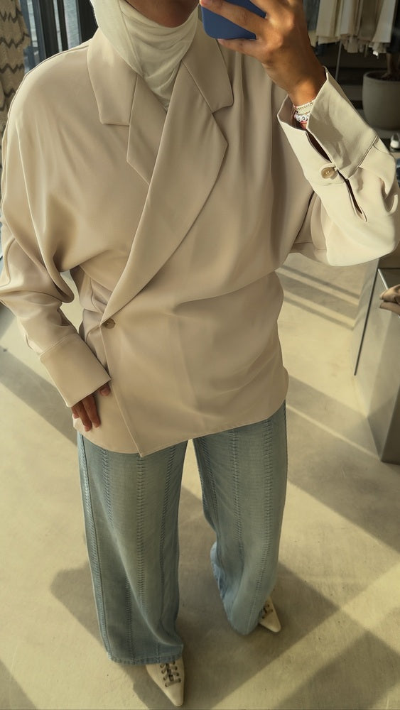 Batwing Sleeves Blazer