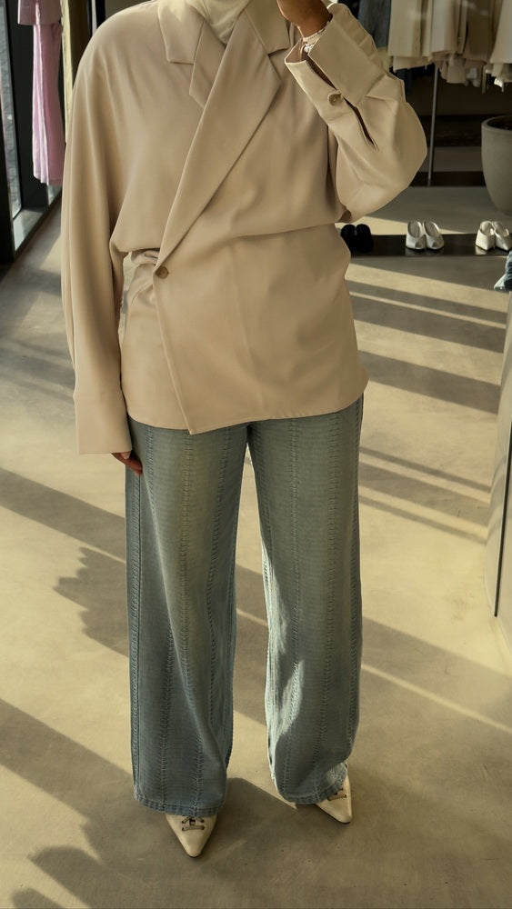 Batwing Sleeves Blazer