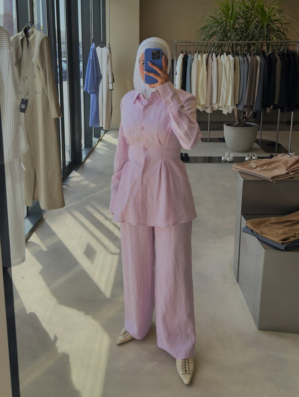 Peplum Hem Shirt & Pants