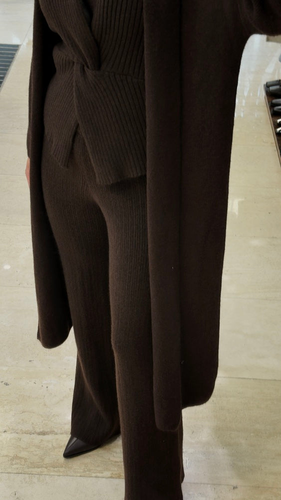 Knitted 3PC Vest Cardigan Set