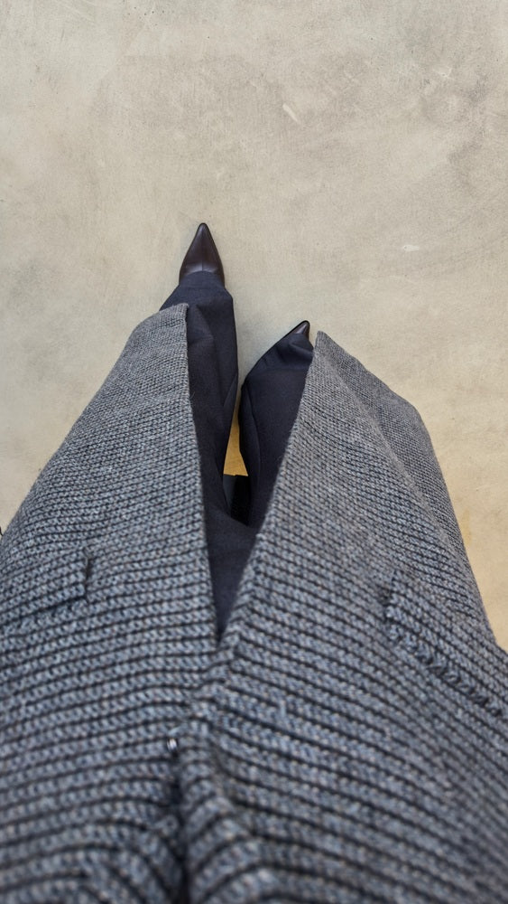 Micro-checked Coat