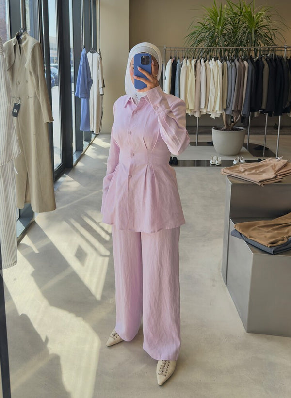 Peplum Hem Shirt & Pants