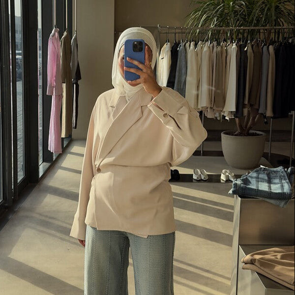 Batwing Sleeves Blazer