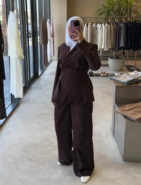 Cinched Tailored Silhouettes Suit
