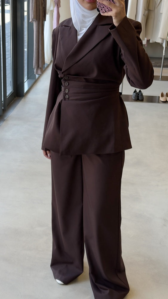 Cinched Tailored Silhouettes Suit