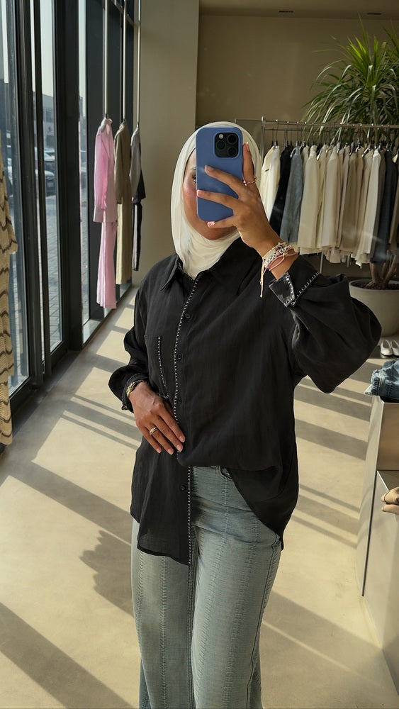 Stitching Placket Shirt