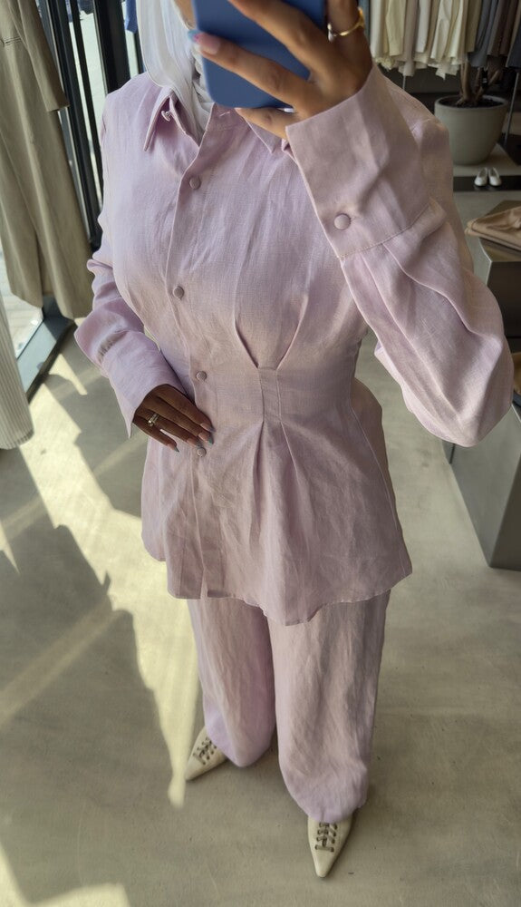 Peplum Hem Shirt & Pants