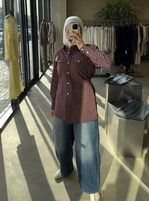 Cross-Over Waist Jeans