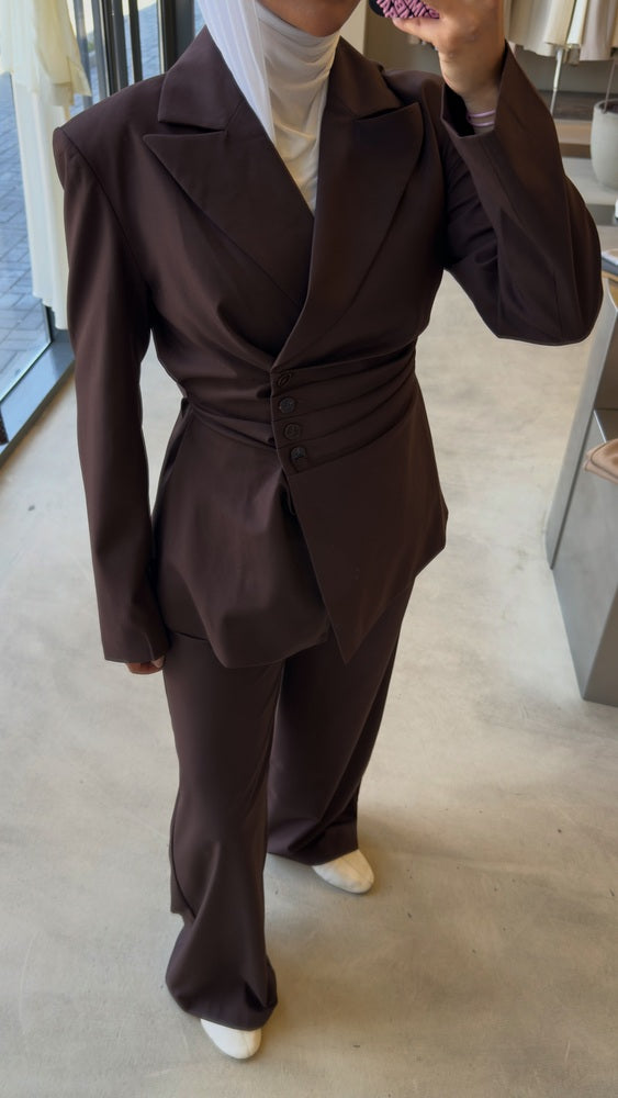 Cinched Tailored Silhouettes Suit