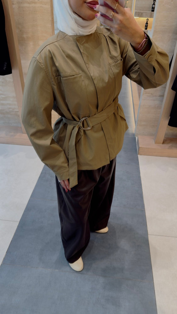 Buckled-belt Jacket