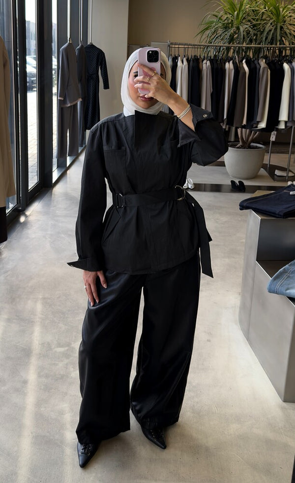 Buckled-belt Jacket