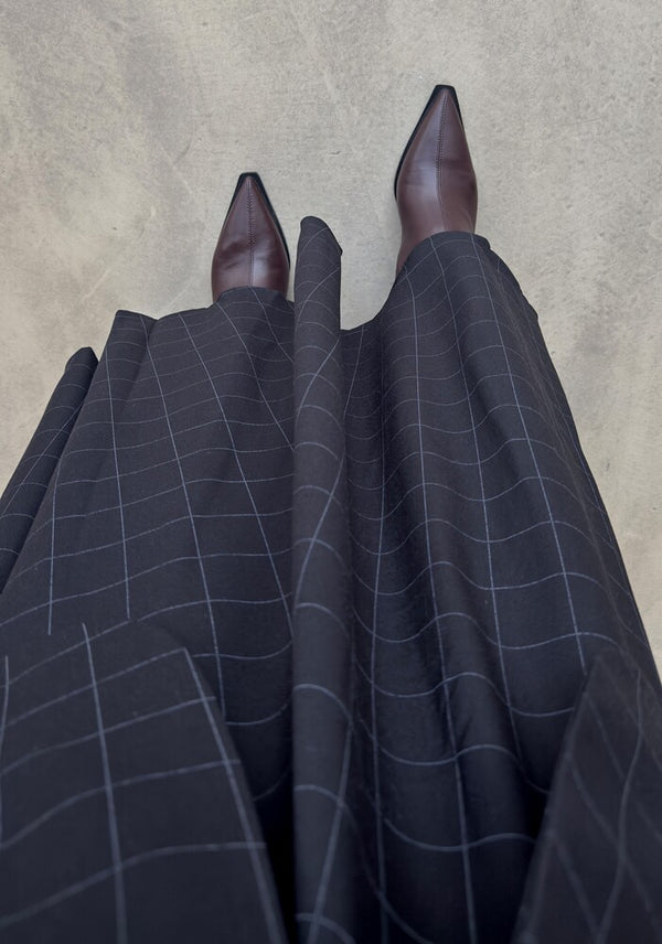 Big Checked Skirt Set