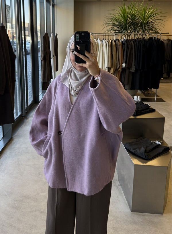 Woolen Stitch Vneck Jacket