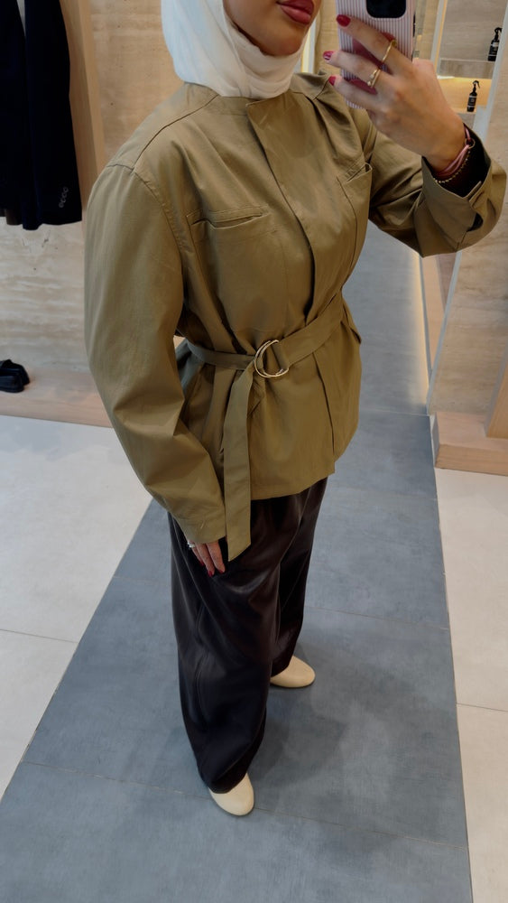 Buckled-belt Jacket