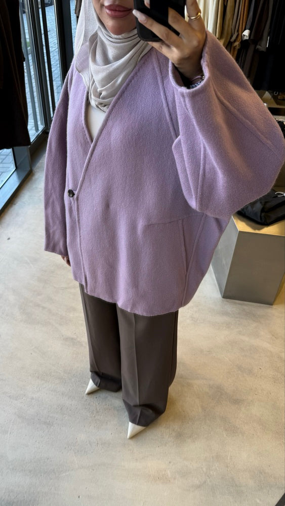 Woolen Stitch Vneck Jacket