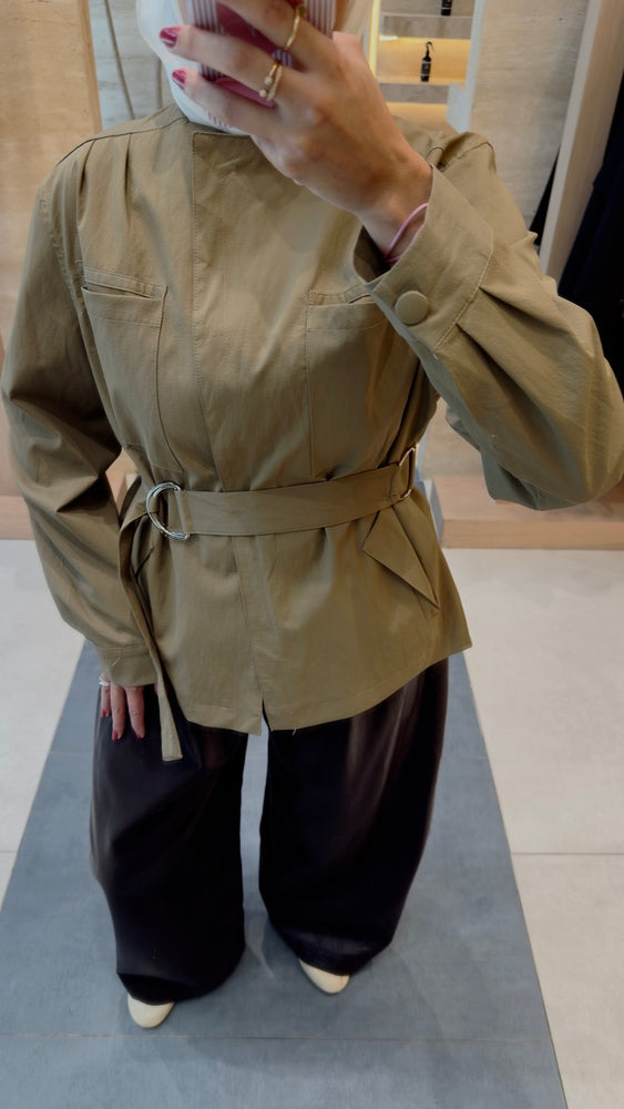 Buckled-belt Jacket