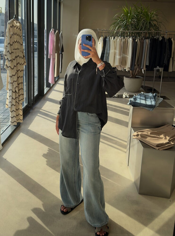 Stitching Placket Shirt