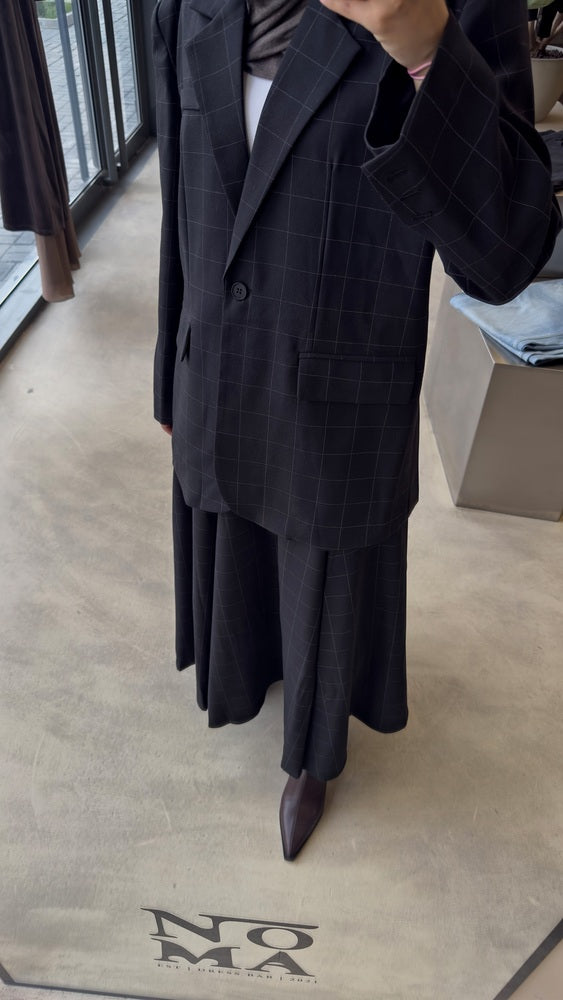 Big Checked Skirt Set