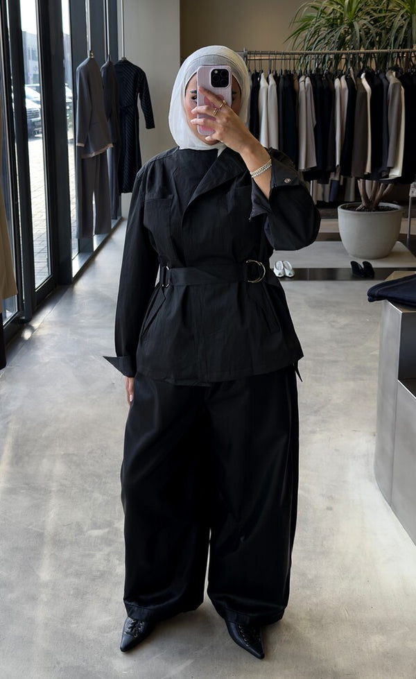 Buckled-belt Jacket