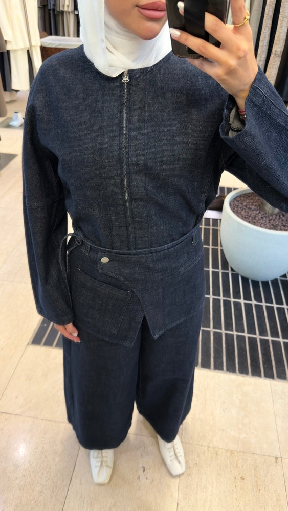 Denim Round Neck 3PC Set