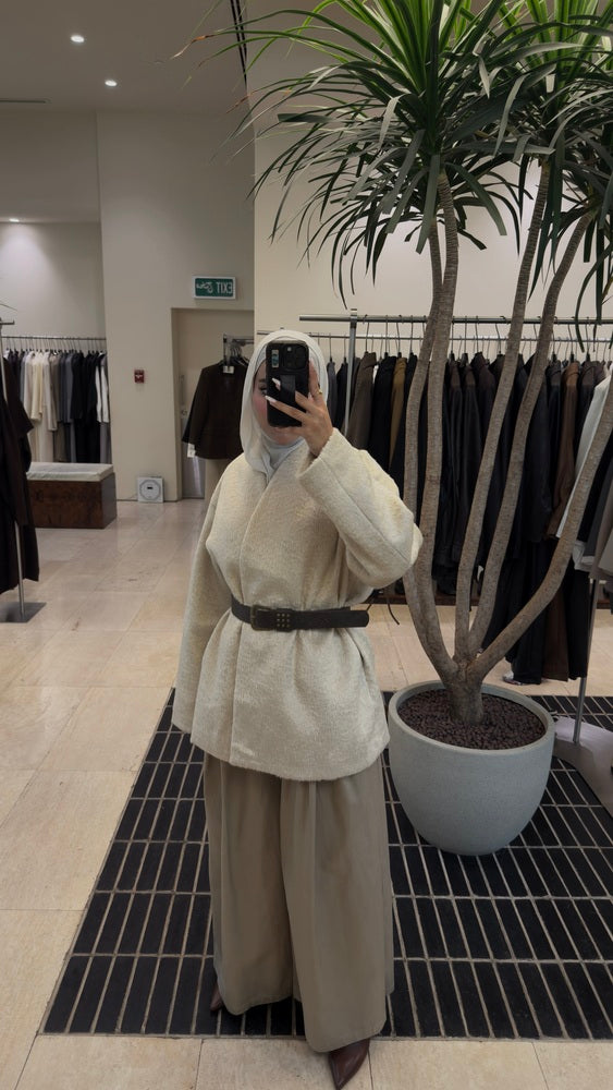 Shaggy Belted Jacket