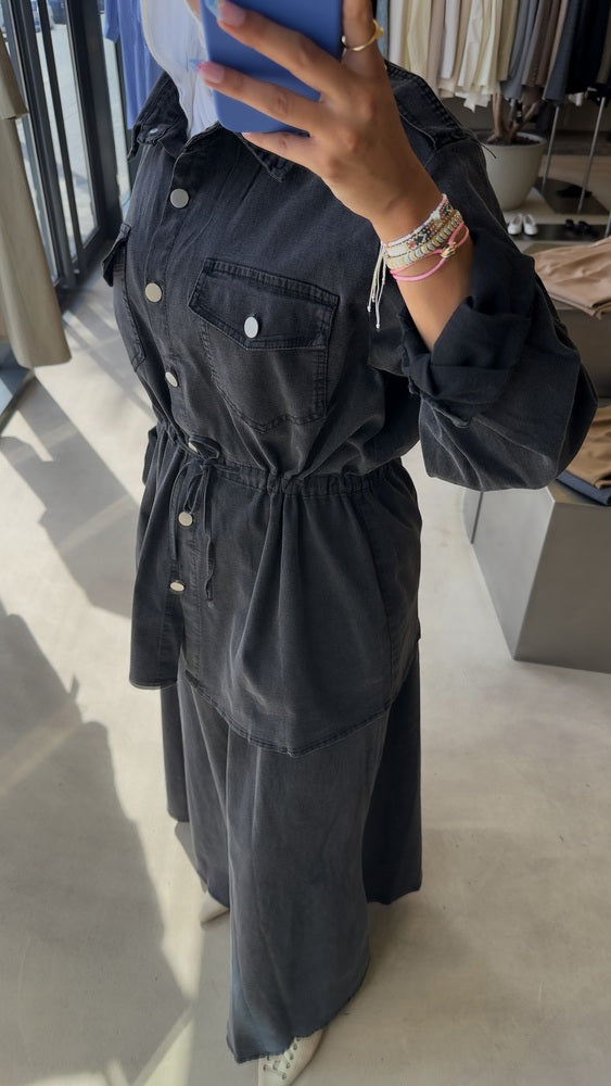 Utility Denim Skirt Set