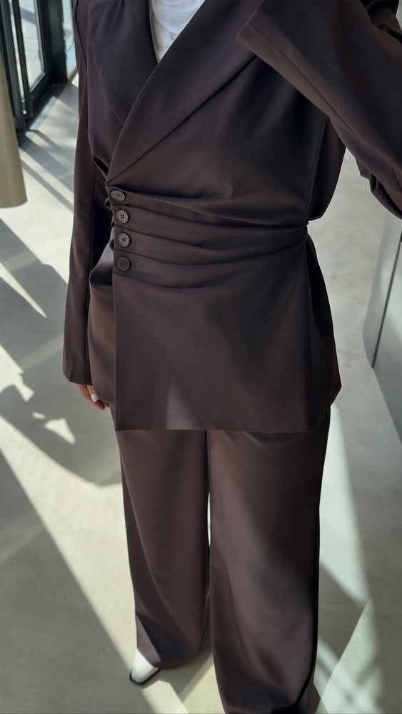 Cinched Tailored Silhouettes Suit