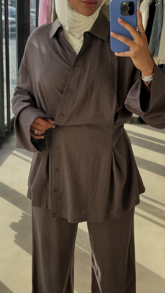 Linen Twisted Shirt & Pants