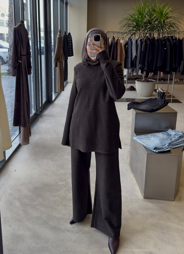 Ribbed Knit Lounge Set