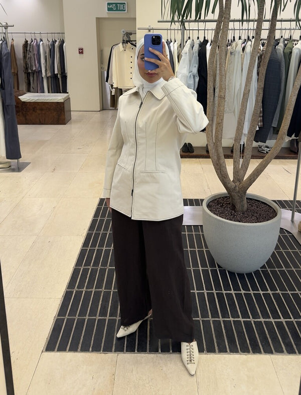 Zippered Waisted Jacket