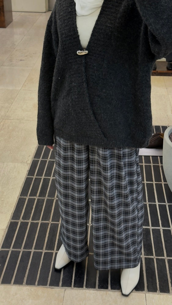 Deep Open Front Knitwear