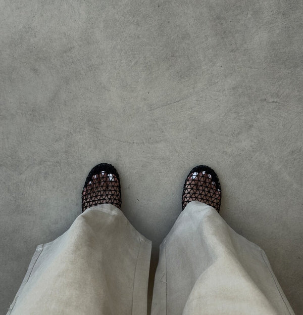 Mesh Slingback Sandals