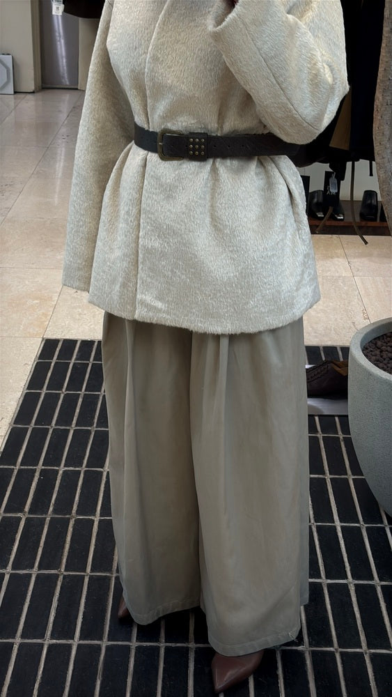 Shaggy Belted Jacket