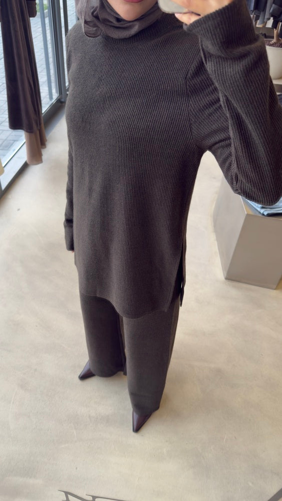 Ribbed Knit Lounge Set