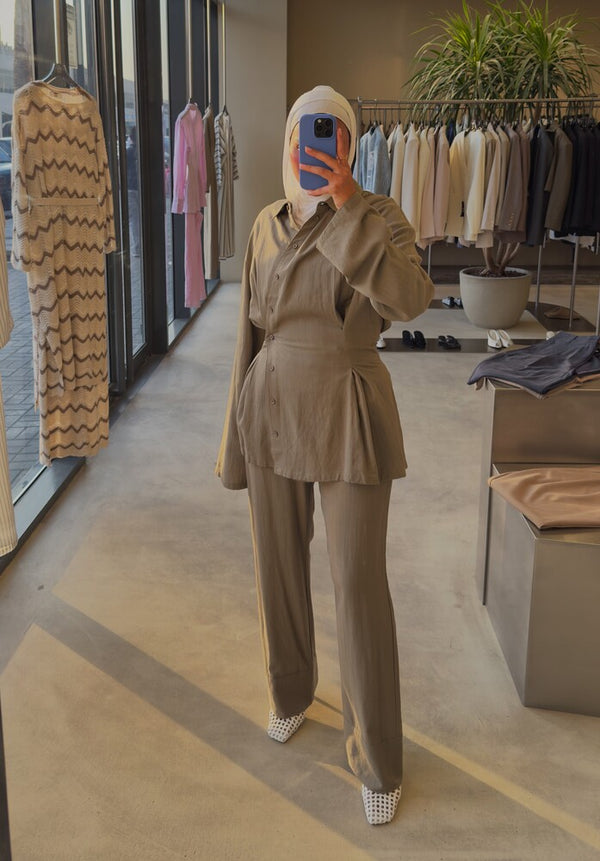 Linen Twisted Shirt & Pants