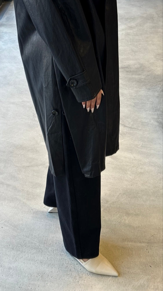 Mid-length Leather Jacket