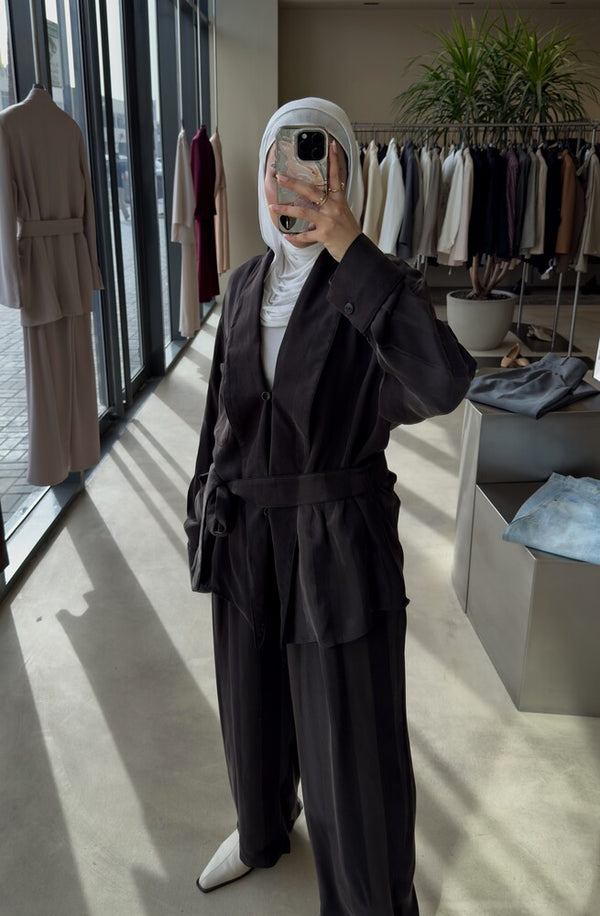 Stripe Silk Set