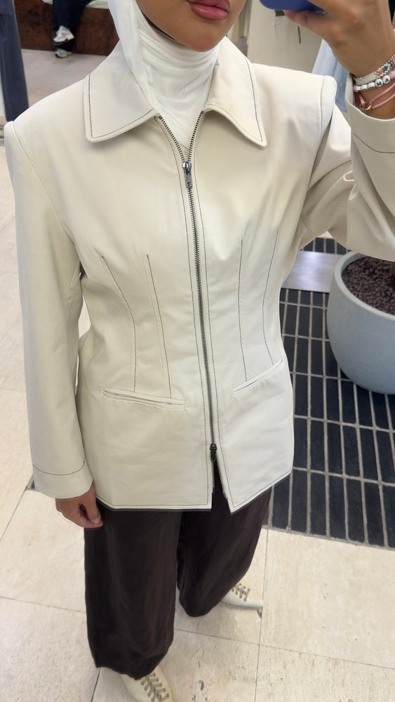 Zippered Waisted Jacket