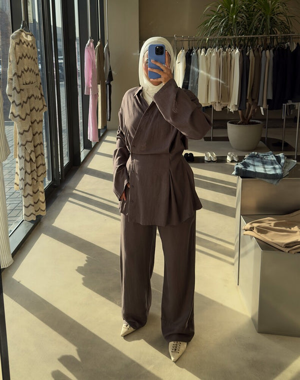 Linen Twisted Shirt & Pants