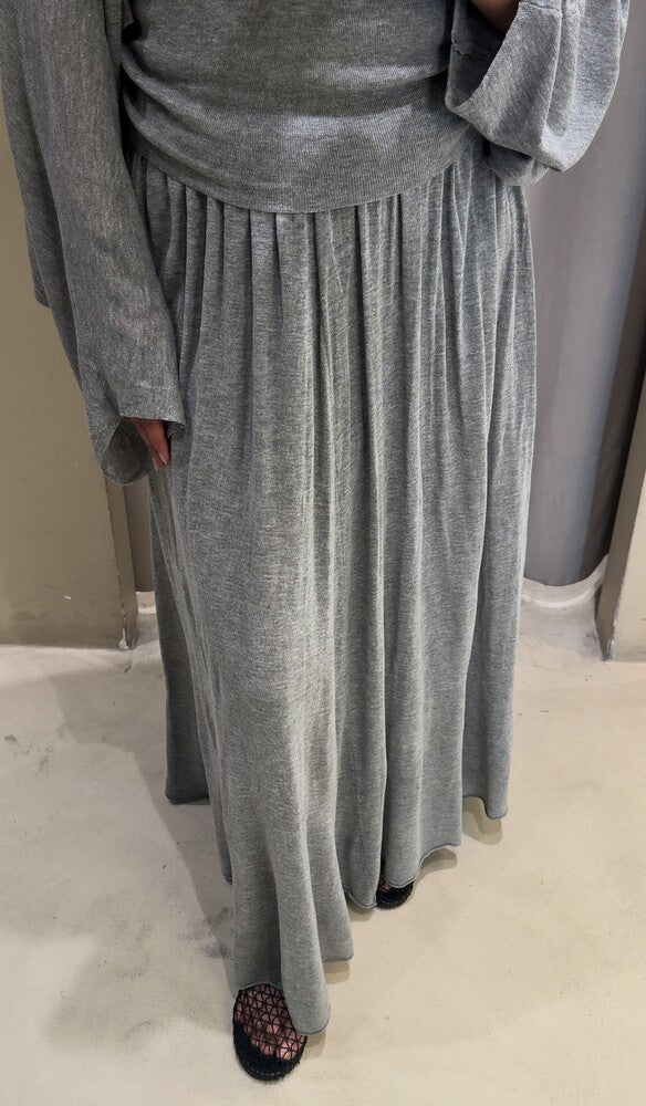 3PC Open Fronted Cardigan Skirt  Set